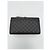 Autre Marque SAINT LAURENT ENVELOPE SMALL Borsa a mano in pelle grana grossa nera - vista 7