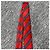 Dior Regiments-Seidenkrawatte Rot Marineblau Schwarz Weiß - vista 11