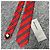 Dior Regiments-Seidenkrawatte Rot Marineblau Schwarz Weiß - vista 13