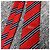 Dior Regiments-Seidenkrawatte Rot Marineblau Schwarz Weiß - vista 3