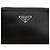 Prada Borsa a tracolla in pelle spazzolata con logo Triangle Nera - vista 2