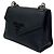 Prada Borsa a tracolla Monochrome in Saffiano nero con catena argentata - vista 3