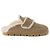 Prada Suede Shearling Mule Beige