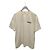 Balenciaga Oversized T-Shirt mit besticktem Wave-Logo Ivory