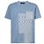 Louis Vuitton Kurzarm-T-Shirt mit Rundhalsausschnitt aus Strick-Denim-Patchwork
