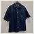 Prada Camicia in denim a maniche corte con tasca logo triangolare - vista 3