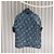 Louis Vuitton Giacca-camicia a maniche corte in denim con stampa Monogram - vista 8