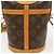 Bucket Louis Vuitton Borsa a Secchiello in Tela Monogram Marrone - vista 4