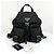 Prada Nylon Triangle Logo Backpack Small Black - vista 4