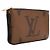 Louis Vuitton Borsa a tracolla Pochette Double Zip in Monogram Giant Reverse Canvas - vista 4