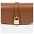 Céline Clutch con correa de piel de becerro lisa Tan - vista 3