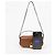 Céline Clutch con correa de piel de becerro lisa Tan - vista 7