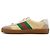 Gucci Sneakers da uomo Web in pelle e camoscio Ivory - vista 4