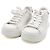 Louis Vuitton Sneakers Timeout da donna in pelle bianca monogram - vista 5
