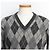 Moncler Argyle Strickpullover mit V Ausschnitt - Ansicht 5