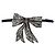 Dolce & Gabbana Collana Catwalk a fiocco con perline di cristallo e paillettes argentate