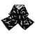 Givenchy Sciarpa Sciarpa Unisex Invernale Calda in Lana Bianco e Nero - vista 3