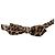 Dolce & Gabbana Papillon regolabile in seta leopardata marrone da uomo