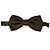 Dolce & Gabbana Papillon da uomo in seta marrone a pois con collo regolabile