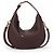 Sac à épaule Céline en cuir marron foncé - vue 2