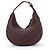 Sac à épaule Céline en cuir marron foncé - vue 4