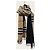 Burberry Sciarpa reversibile in cashmere a quadri vintage nera - vista 3