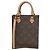 Louis Vuitton Petit Monogram Canvas Sac Plat Tote Shoulder Bag
