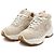 Louis Vuitton Sneakers Run Monogram Donna Beige - vista 3
