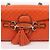 Gucci Borsa a tracolla Emily in pelle Micro Shima Orange - vista 3