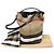 Burberry Borsa Hobo Ashby Medium in pelle nera a quadri - vista 2