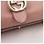 Gucci Borsa a tracolla e mano in pelle rosa con catena GG Interlocking - vista 11