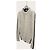 Moncler Navy Ivory Zweifarbiger Zopfstrickpullover mit Badge-Logo - Ansicht 2