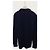 Moncler Navy Ivory Zweifarbiger Zopfstrickpullover mit Badge-Logo - Ansicht 4