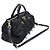 Prada Black Tessuto Nylon Soft Calfskin Lettering Logo - vista 3