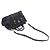 Prada Black Tessuto Nylon Soft Calfskin Lettering Logo - vista 4