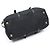 Prada Black Tessuto Nylon Soft Calfskin Lettering Logo - vista 5