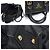 Prada Black Tessuto Nylon Soft Calfskin Lettering Logo - vista 6