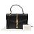 Gucci Picca borsa tote in pelle con manico e tracolla Nero