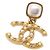 Chanel Orecchini Pearl Drop Gold CC da donna Season - vista 3