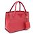 Prada Borsa Tote e borsa a tracolla monocromatica in Saffiano rossa - vista 2