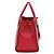 Prada Borsa Tote e borsa a tracolla monocromatica in Saffiano rossa - vista 3