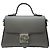 Gucci Borsa a tracolla con catena e manico superiore in pelle Grigio