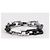 Louis Vuitton Bracciale a catena Monogram Nero Argento - vista 3