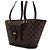 Louis Vuitton Borsa Tote e Borsa a Spalla Manosque PM in Tela Damier Ebene - vista 3
