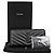 Autre Marque Cassandra Black Monogram Matelassé Zip Wallet Black