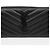 Autre Marque Cassandra Black Monogram Matelassé Zip Wallet Black - Ansicht 3