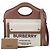 Burberry Mini-Canvas-Ledertote aus zwei Farben