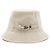 Hermès Cappello a secchiello in lino bianco con dettaglio in palladio