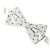 Dolce & Gabbana Papillon da uomo in poliestere a pois grigio e nero - vista 2