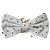 Dolce & Gabbana Papillon da uomo in poliestere a pois grigio e nero - vista 5